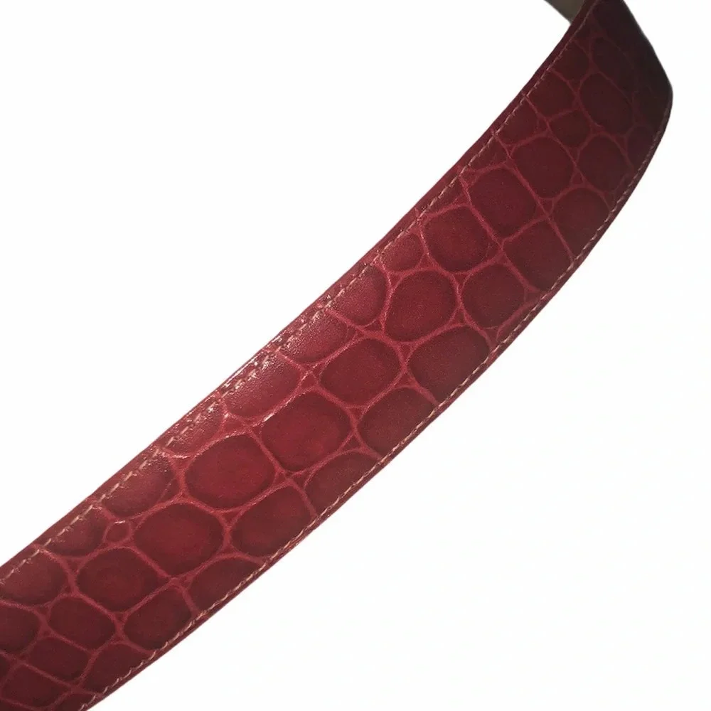 Cipriani Aligator Calfskin Red Belt Size 28
